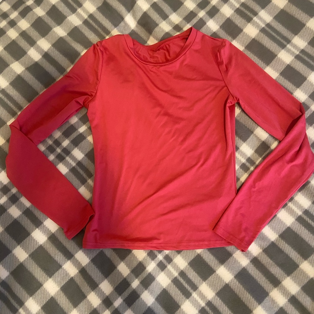 Hot pink tight long sleeve